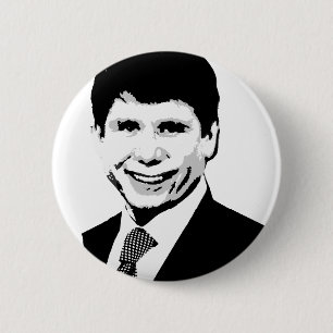 Badge Rond 5 Cm Vitesse de Rod Blagojevich