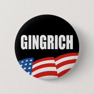Badge Rond 5 Cm Vitesse d'élection de NEWT GINGRICH