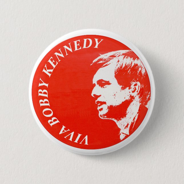 Badge Rond 5 Cm Viva Bobby Kennedy (Devant)