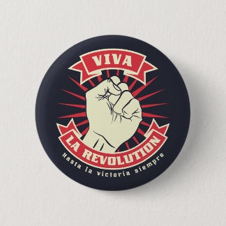 Badge Rond 5 Cm Viva La Révolution