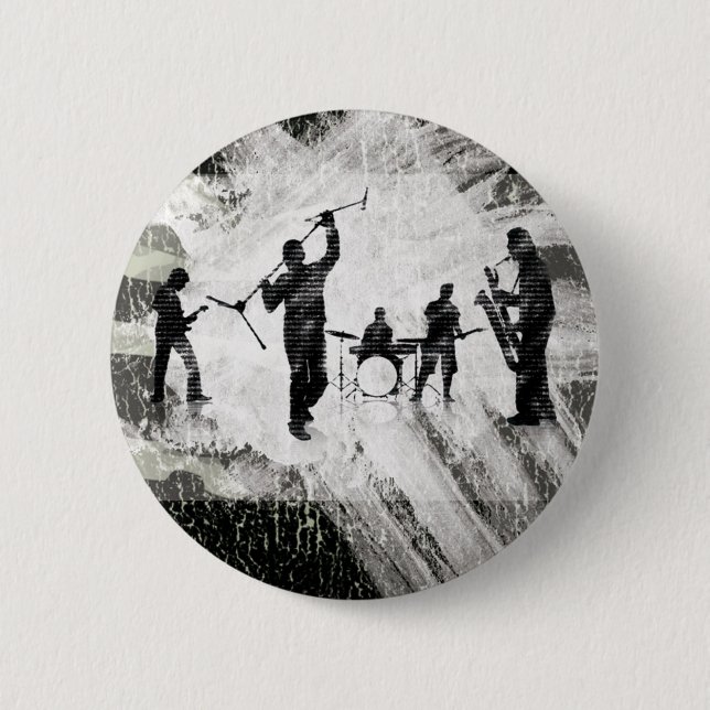 Badge Rond 5 Cm VIVANT ! Groupe de rock 2 (Devant)