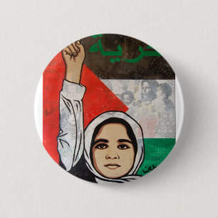 Badge Rond 5 Cm Vivats libres Palestina de la Palestine