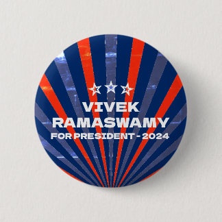 Badge Rond 5 Cm Vivek Ramaswamy à la présidence 2024