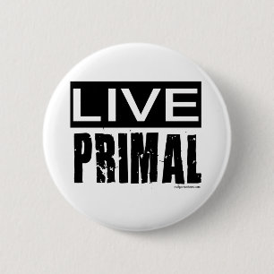 Badge Rond 5 Cm vivent le régime principal/paleo