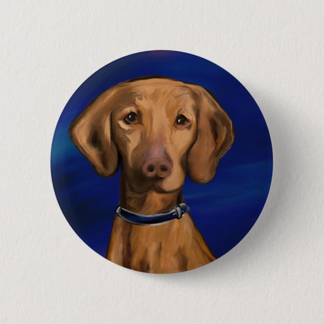 Badge Rond 5 Cm Vizsla (Devant)