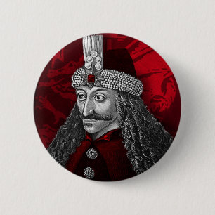 Badge Rond 5 Cm Vlad Dracula gothique