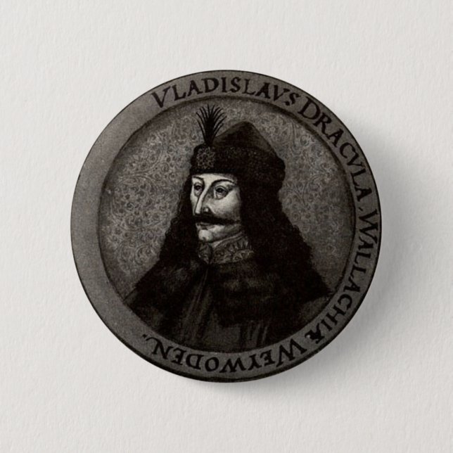 Badge Rond 5 Cm Vlad l'Impaler (Devant)