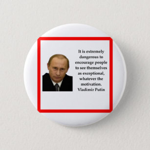 Badge Rond 5 Cm Vladimir Poutine