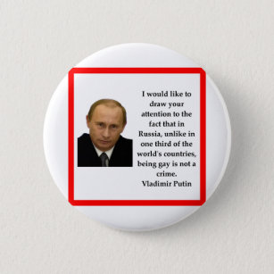 Badge Rond 5 Cm Vladimir Poutine