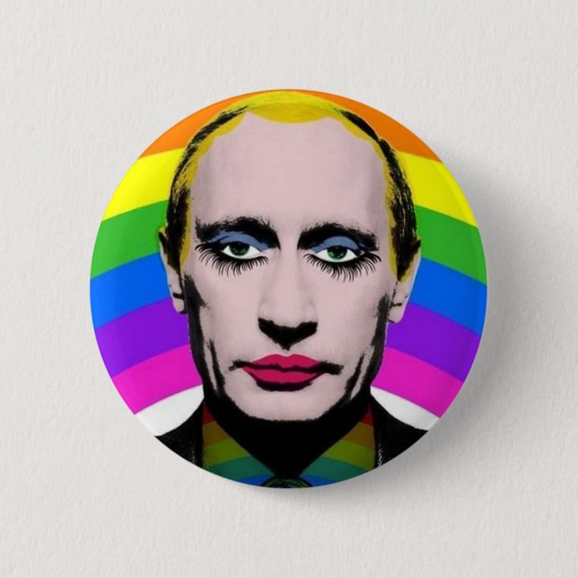 Badge Rond 5 Cm Vladimir Vladimirovitch Poutine (Devant)