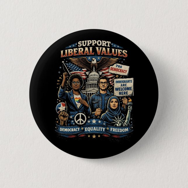 Badge Rond 5 Cm Voices of Freedom (Devant)