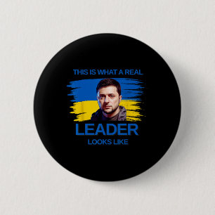 Badge Rond 5 Cm Voici à quoi ressemble un véritable leader Soutene