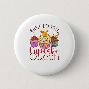Badge Rond 5 Cm Voici Cupcake Queen Cupcakes Lover Baker