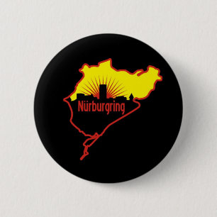 Badge Rond 5 Cm Voie de course de Nurburgring Nordschleife,