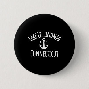 Badge Rond 5 Cm Voile sur le lac Lillinonah Navigation maritime cô