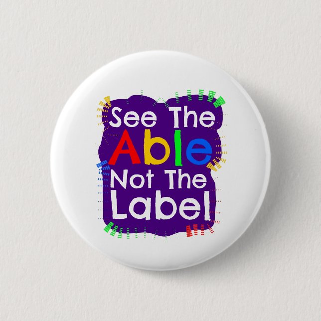 Badge Rond 5 Cm Voir La Table Pas Le Étiquette (Devant)