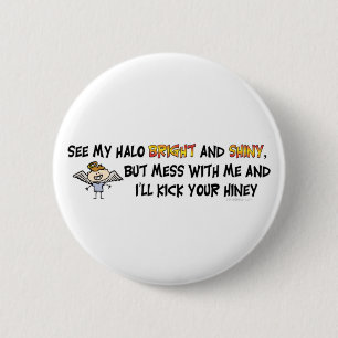 Badge Rond 5 Cm Voir le mon bouton de halo