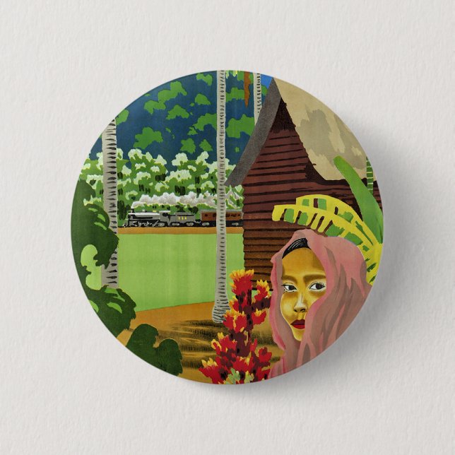 Badge Rond 5 Cm Voir Malaya (Devant)