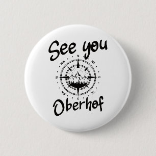 Badge Rond 5 Cm Voir Vous Randonnée Oberhof Allemagne Vacances Ski