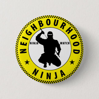 Badge Rond 5 Cm voisinage Ninja