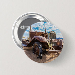 Badge Rond 5 Cm Voiture ancienne et abandonnée #3 à Solitaire, Nam