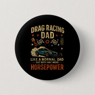 Badge Rond 5 Cm Voiture de course de dragster Papa Vintage Rétro D