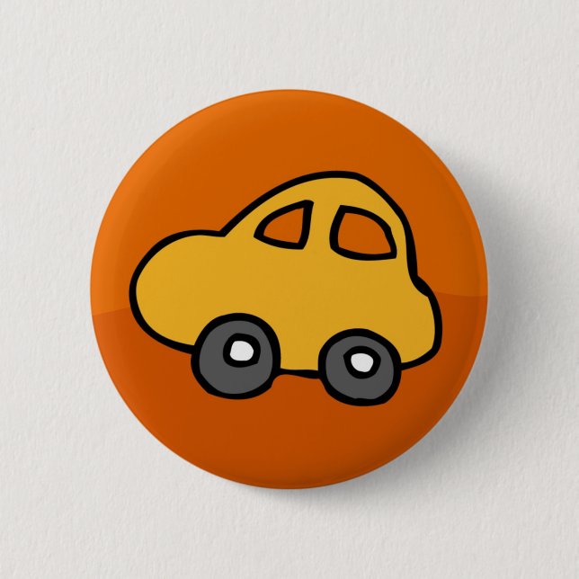 Badge Rond 5 Cm VOITURE mignonne (Devant)