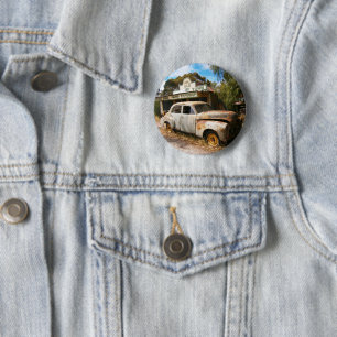 Badge Rond 5 Cm Voiture Vintage Et Garage, Badge Rond De 6 cm