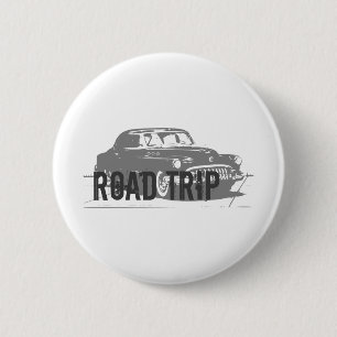 Badge Rond 5 Cm Voiture Vintage Voyage