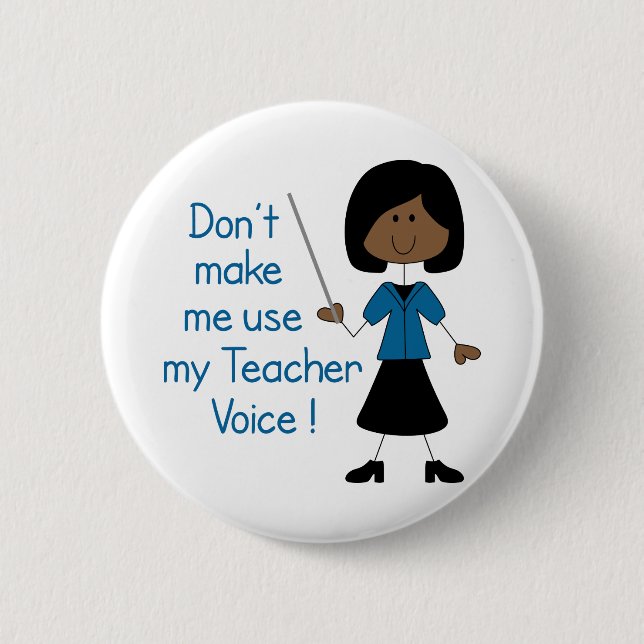Badge Rond 5 Cm Voix de l'enseignant (Devant)