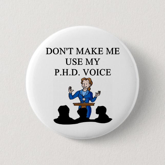Badge Rond 5 Cm Voix de PHD (Devant)