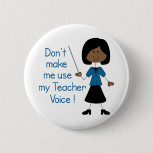 Badge Rond 5 Cm Voix de professeur