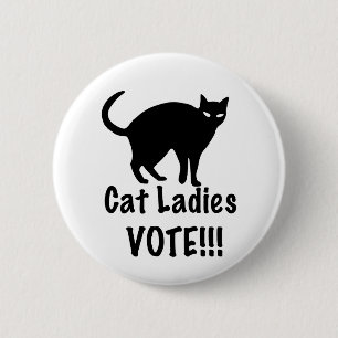 Badge Rond 5 Cm Voix des dames du chat
