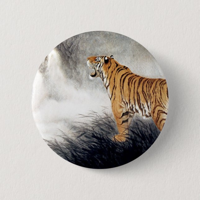 Badge Rond 5 Cm Voix du tigre (Devant)