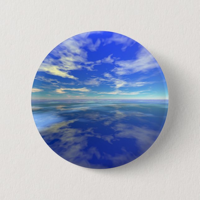 Badge Rond 5 Cm Vol au-dessus de l'eau (Devant)