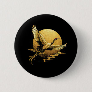 Badge Rond 5 Cm Vol doré