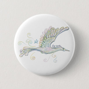 Badge Rond 5 Cm Vol Phoenix