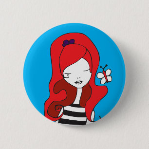 Badge Rond 5 Cm vol silencieux - bouton