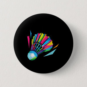 Badge Rond 5 Cm Volant de Badminton Badminton 