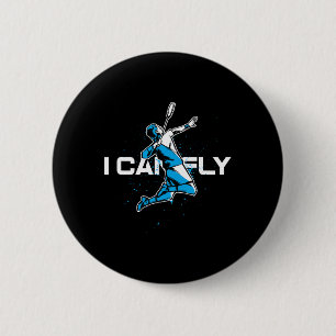 Badge Rond 5 Cm Voler Badminton Joueur Navette Trainer Racket Spor