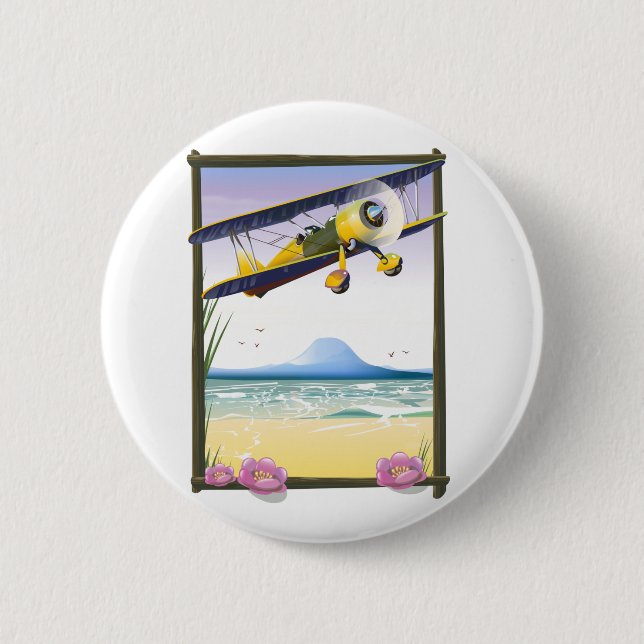 Badge Rond 5 Cm Voler haut (Devant)