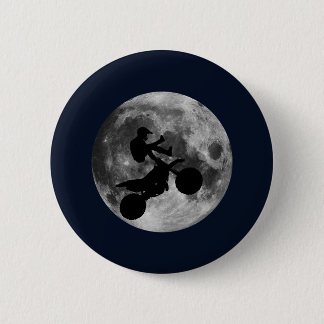 Badge Rond 5 Cm Voler haut (motocross) (Devant)