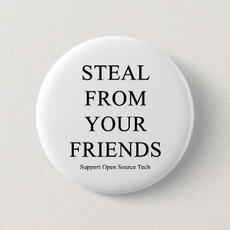 Badge Rond 5 Cm Volez de vos amis