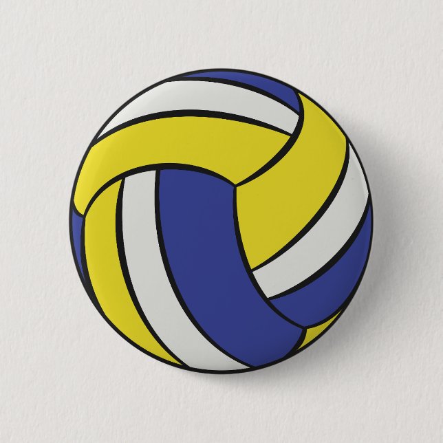 Badge Rond 5 Cm Volley-ball (Devant)