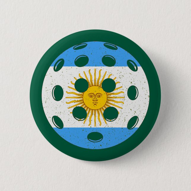Badge Rond 5 Cm volley-ball argentine (Devant)