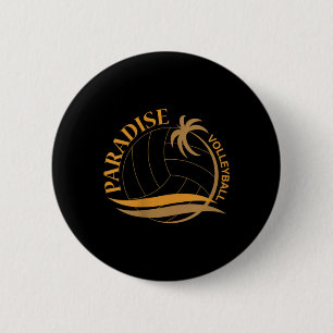 Badge Rond 5 Cm Volley-ball Paradise