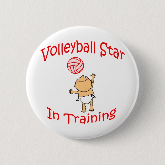 Badge Rond 5 Cm VolleyBaby de VolleyChick (Devant)
