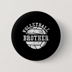 Badge Rond 5 Cm Volleyball Brother Pour Hommes Et Enfants