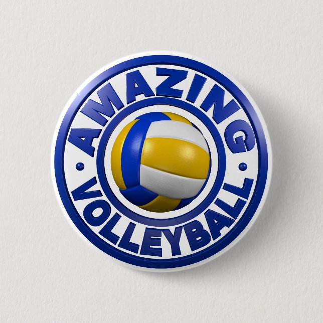Badge Rond 5 Cm Volleyball extraordinaire (Devant)