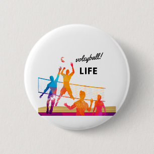 Badge Rond 5 Cm Volleyball Laife